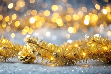 Elegant Silver And Gold. Christmas Garland Shine. Festive Glow.
Christmas. Golden. Silver. Garland. Defocused. Festive. Shine. Glow.