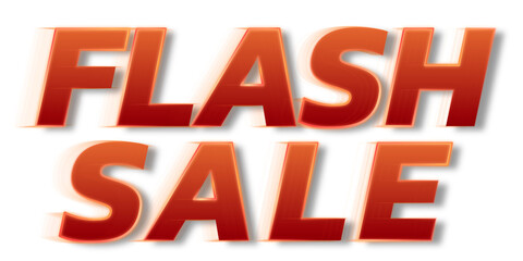 Flash sale PNG typography speed red font