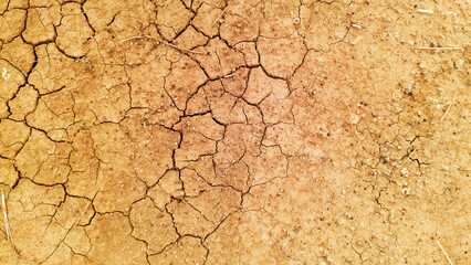 The ground has cracks in the top view for the background