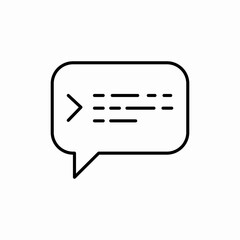 speech bubble message code tag programming icon vector sign