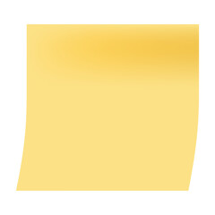 Yellow sticky paper note social ads template transparent png