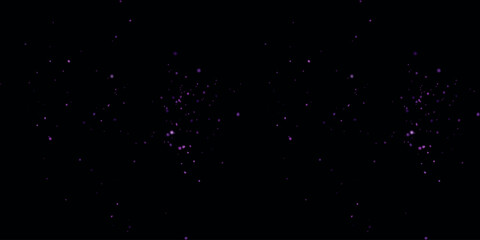Small white stars on a black background. Cosmic background. Vector