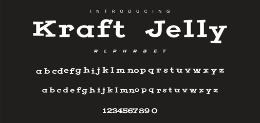 Playful cartoon Font, funky typeface for joyful brings life designs like children's artwork, birthday invitations, playful branding, and carnival typography. Vector typeset