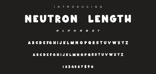 Playful cartoon Font, funky typeface for joyful brings life designs like children's artwork, birthday invitations, playful branding, and carnival typography. Vector typeset
