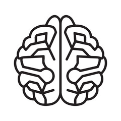 Human brain icon vector