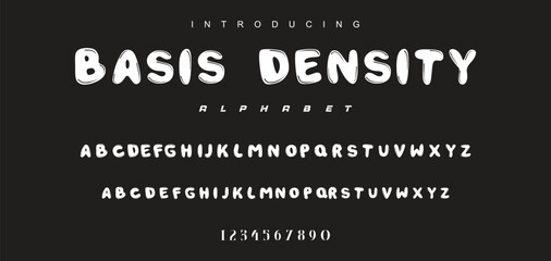 Playful cartoon Font, funky typeface for joyful brings life designs like children's artwork, birthday invitations, playful branding, and carnival typography. Vector typeset