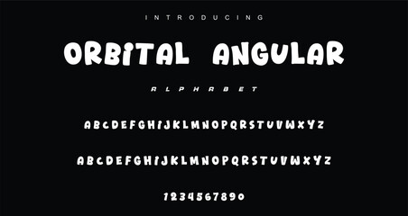 Playful cartoon Font, funky typeface for joyful brings life designs like children's artwork, birthday invitations, playful branding, and carnival typography. Vector typeset