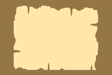 old parchment paper sheet vintage aged or texture isolated