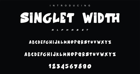 Playful cartoon Font, funky typeface for joyful brings life designs like children's artwork, birthday invitations, playful branding, and carnival.