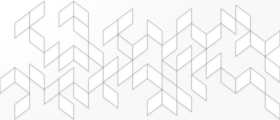 Abstract geometric technological flyer, brochure