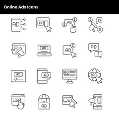 Online Ads Icons