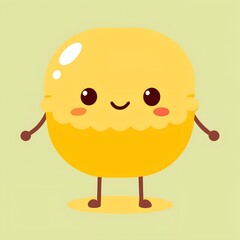 Obraz premium cartoon Retro Cheese Character illustration