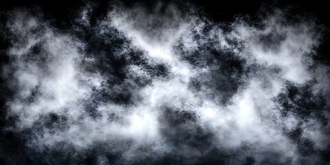 Obraz premium Abstract Black and White Smoke Cloud Background Texture