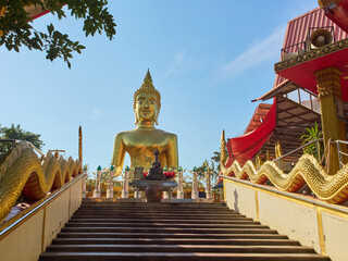 The Big Buddha statue on Khao Phra Tamnak (Pattaya hill) in Pattaya, Thailand	