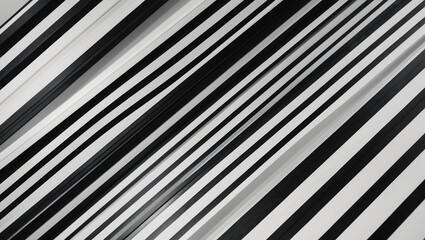 Abstract black and white diagonal stripes create a dynamic visual effect, emphasizing contrast and movement in modern design.
