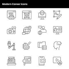 Modern Career Icons