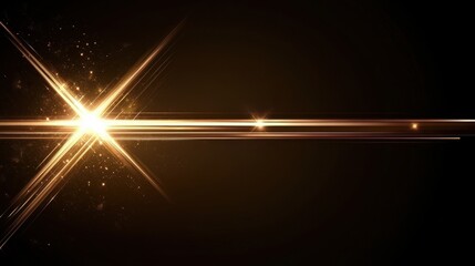 Golden Light Rays Burst Abstract Background Design