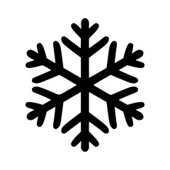 Hand drawn Christmas snowflake. Xmas snowflake isolated on a white background. Vector illustration