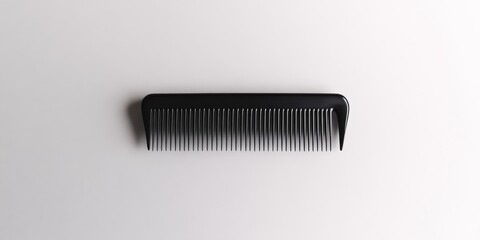 Isolated comb on a white background, showcasing the simple design of a comb. This comb stands out with its sleek features, perfect for highlighting the utility of a comb in everyday grooming.