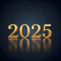a golden yellow sign that says 2025 on it