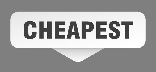 CHEAPEST banner, button