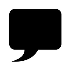 Speech bubble for design project isolated on white background. Chat icon, chatting box, message box vector