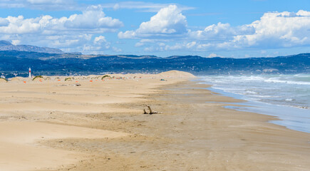 Desert landscape, Delta del Ebro, Catalonia, Spain