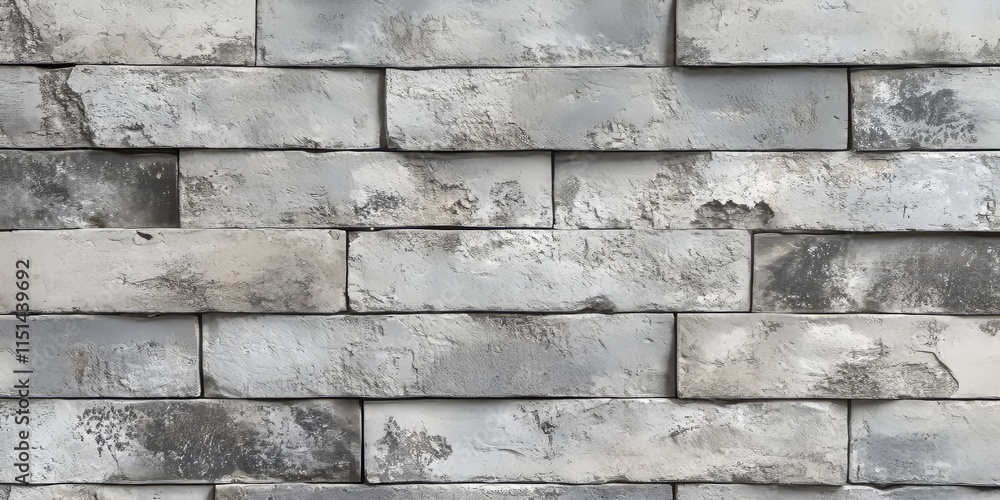 Poster a textured grey brick wall with a subtly worn, light grunge appearance creates an intriguing backgro