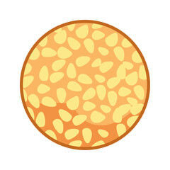 Onde onde vector, cartoon onde-onde illustration, sesame ball clip art, onde onde icon, traditional snack from indonesia