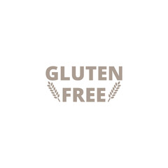 Gluten free icon isolated on transparent background