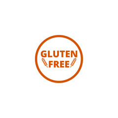 Gluten free icon isolated on transparent background