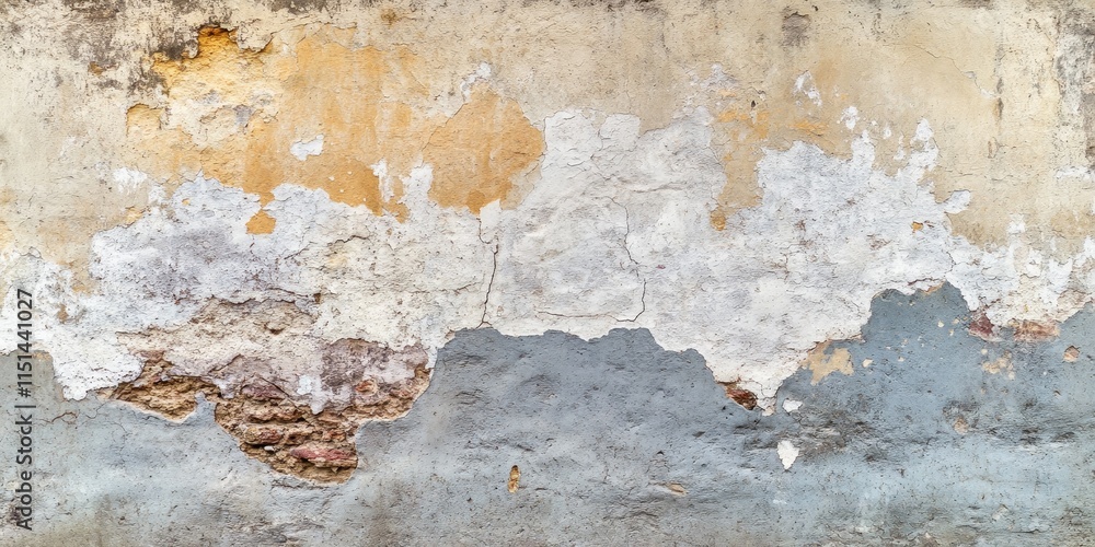 Poster close up high resolution image showing an old, weathered wall, ideal for use as texture or backgroun