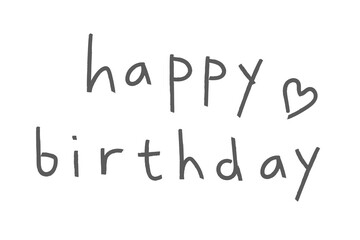 Happy birthday typography sticker design element