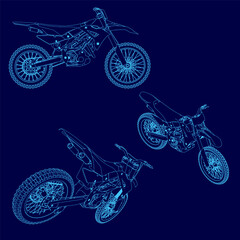 bike contour ,bike outline set images , Vector illustration