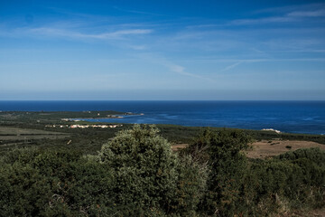 Mediterranean seascape of Gallura coast in northern Sardinia island, Italy