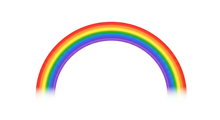 abstract rainbow isolated on transparent background