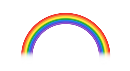 abstract rainbow isolated on transparent background