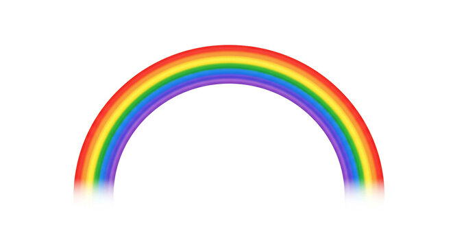 abstract rainbow isolated on transparent background