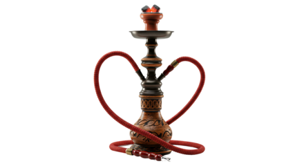 hookah isolated on white