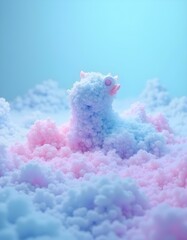 Fototapeta premium pink soap bubbles in the sky