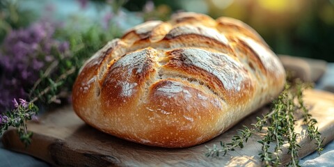 Artisanal Garlic Babka Bread Close-Up