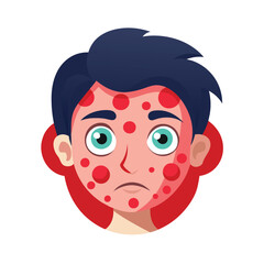 Skin conditions vector illustration