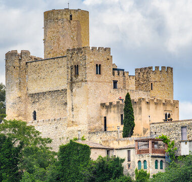 Castle of Castellet near the Foix Reservoir, Catalonia, Spain