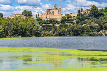 Castle of Castellet and the Foix Reservoir, Catalonia, Spain
