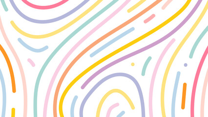 Background png with cute pastel line pattern transparent background