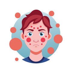 Skin conditions vector illustration