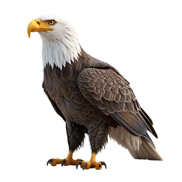 a bald eagle with a white head