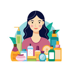 Skin conditions vector illustration