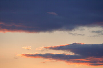 冬の夕焼雲