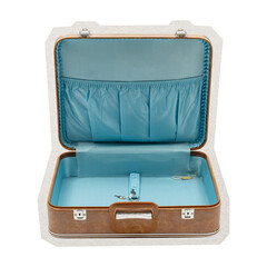 PNG  leather briefcase  sticker with white border,  transparent background